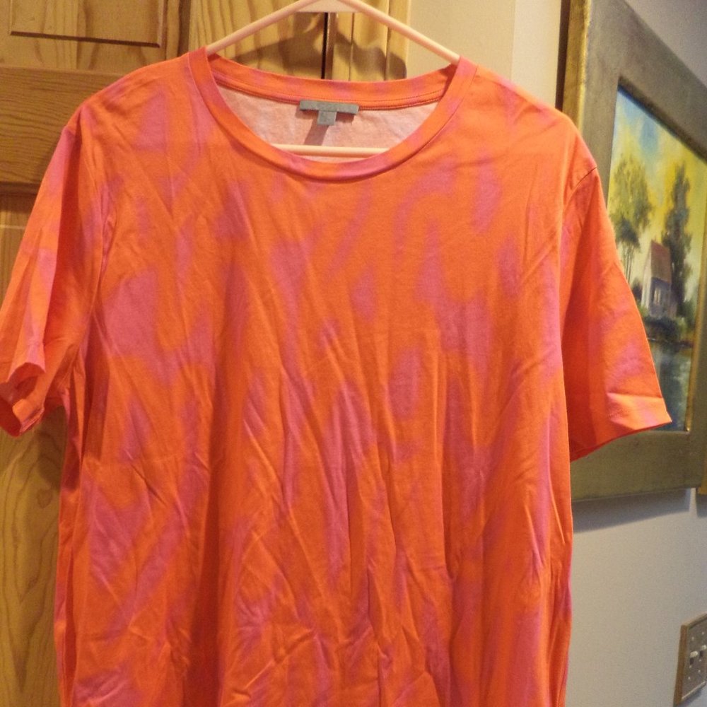 WOMEN'S T-SHIRT by COS ~ Pink + Orange ~ Size: Large NWOT